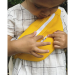petit sac enfant avec prénom et coeur jaune