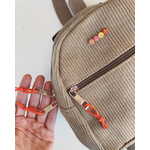 sac poche zipée liens orange à personnaliser