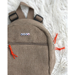 cartable velours cotele beige lien orange prenom noir et blanc coeur rouge