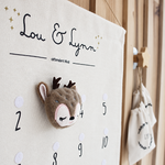 calendrier de l'avent déco de Noël avec prénom et sac cadeau personnalisé
