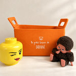 rangement-deco-panier-feutre-orange-personnalise