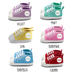 couleurs des baskets pastel 90