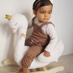 combi salopette bébé camel personnalisable