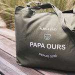 grand sac toile homme militaire texte prénom
