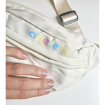 sac banane personnalisé écru multicolore