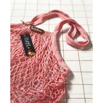 sac épaule courses rose avec mot