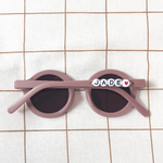 lunettes de soleil retro prenom enfant coeur
