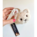 ourson attache sucette creme avce personnalisation
