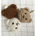nounours tissu mouton attache sucette personnalisé