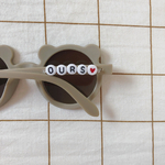 lunette perosnnalisée avec texte et coeur nounours
