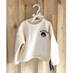 sweat creme bebe enfant prénom personnalisable