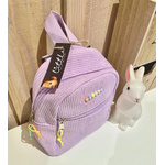 petit sac zippé avec prénom en perles lettres colorées