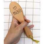 brosse en bois prénom personnalise