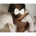 bandeau naissance noeud gaze de coton
