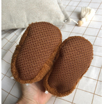 semelles antidérapantes chaussons teddy