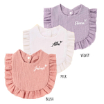 couleurs bavoirs volants rose blanc violet maison little