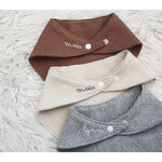 bavoir bandana pression prenom personnalisable