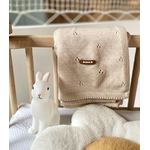 couverture ajourée personnalisés beige