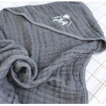 cape de bain légere en gaze coton à personnaliser