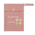 set medicaments santé tissu rose