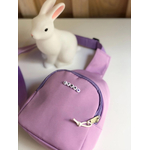 sac banane enfant violet avec prénom personnalisé