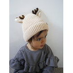 bonnet bebe en laine avec oreilles et cornes