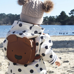 sac à dos rigide pour bébé forme nounours avec prénom