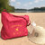 sac-plage-rose-maman-texte-orange