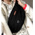 sac banane zippé en coton matelassé avec personnalisation