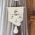 suspension fanion pompon tissu personnalisable prénom
