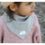 bavoir bébé gaufré nuage gris blanc
