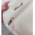 joli sac velours avec prénom perles colorées écru et rose