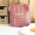 sac ourson enfant unisexe à oreilles avec prénom style rétro