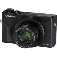 Canon G7 X Mark III vue de face – appareil photo compact facile à transporter