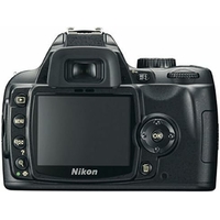 Nikon D60 reflex numérique noir avec objectif AF-S DX NIKKOR 18-55mm f3.5-5.6G VR (kit), vue de dos