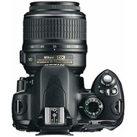 Nikon D60 reflex numérique noir avec objectif AF-S DX NIKKOR 18-55mm f3.5-5.6G VR (kit), vue de dessus