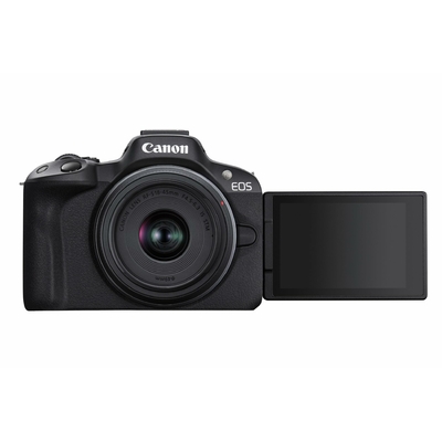 Canon EOS R50 écran orientable en mode vlogging face caméra 4K