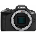 appareil photo hybride Canon EOS R50 noir sans objectif vue de face