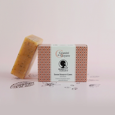 Savon Gommant BIO Surgras à froid - Granité de Goyave : Argan, Amande douce, Pavot