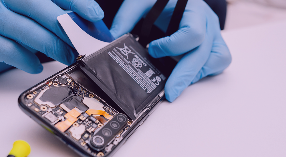 changement de batterie de telephone