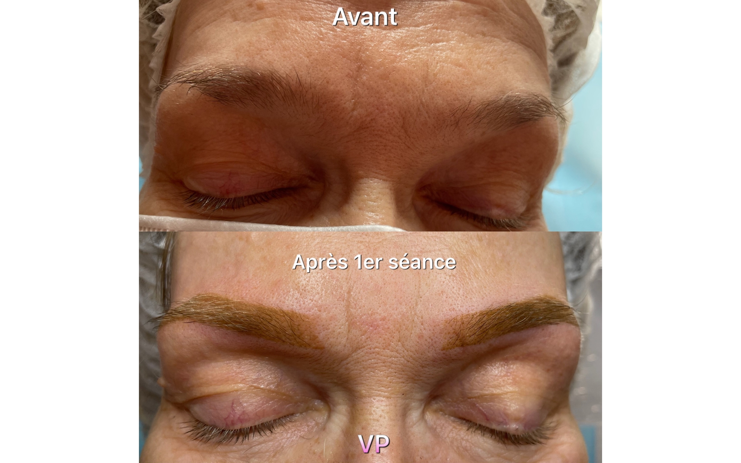 Sourcils poudrés