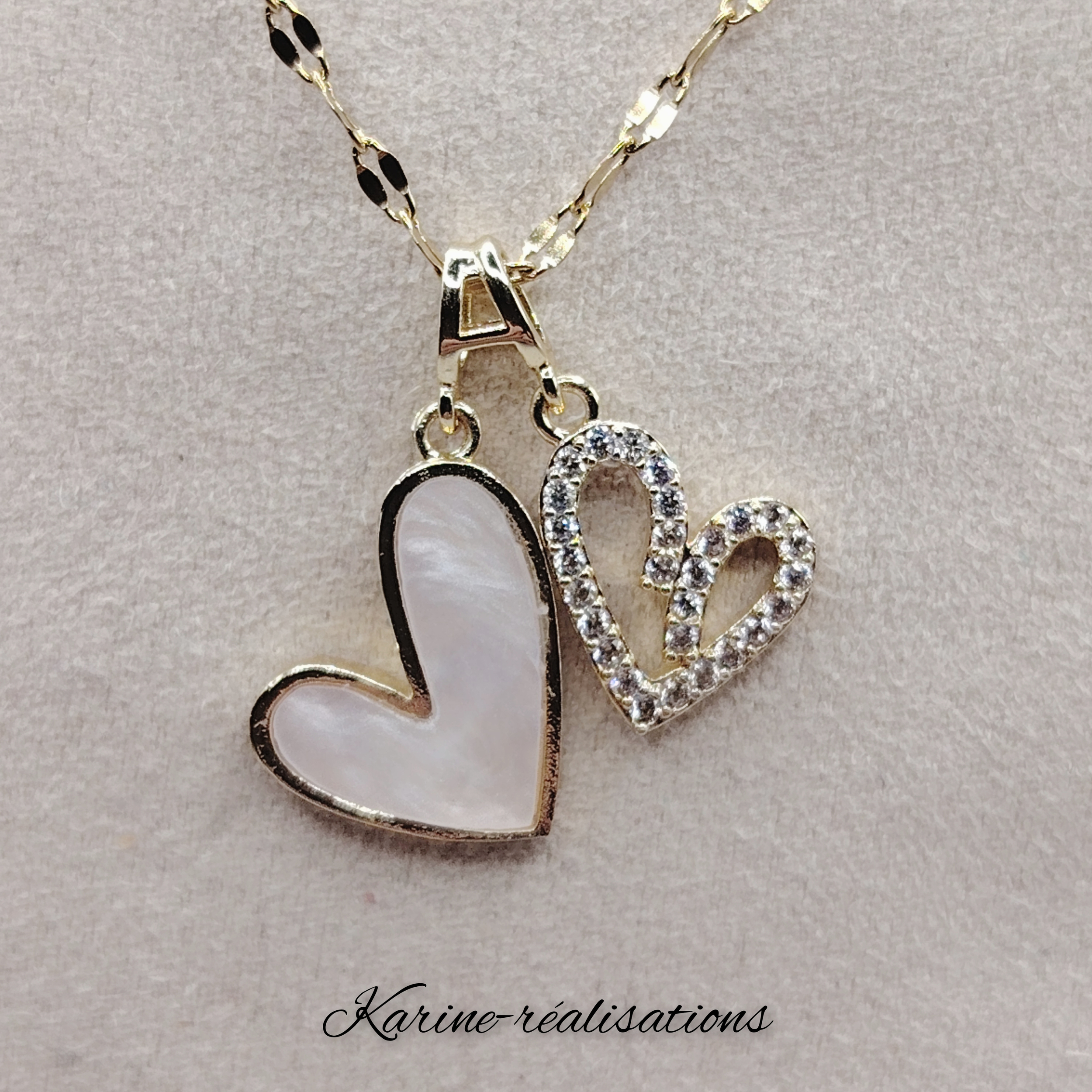 collier-double-coeur-acier-inoxydable-dore-nacre-zircon-synthetique (2)