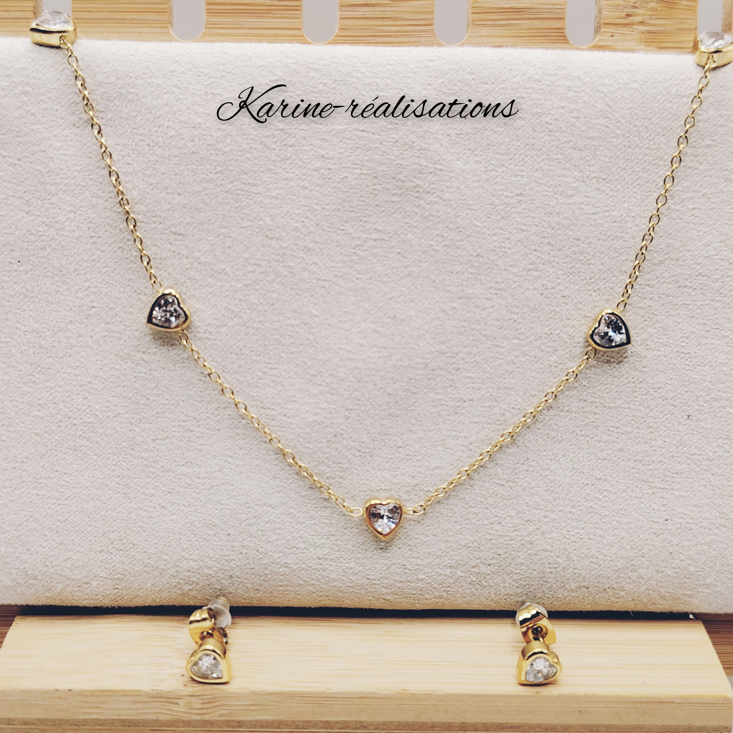 parure-bijoux-acier-inoxydable-304-dore-collier-boucles-oreilles-strass-coeur