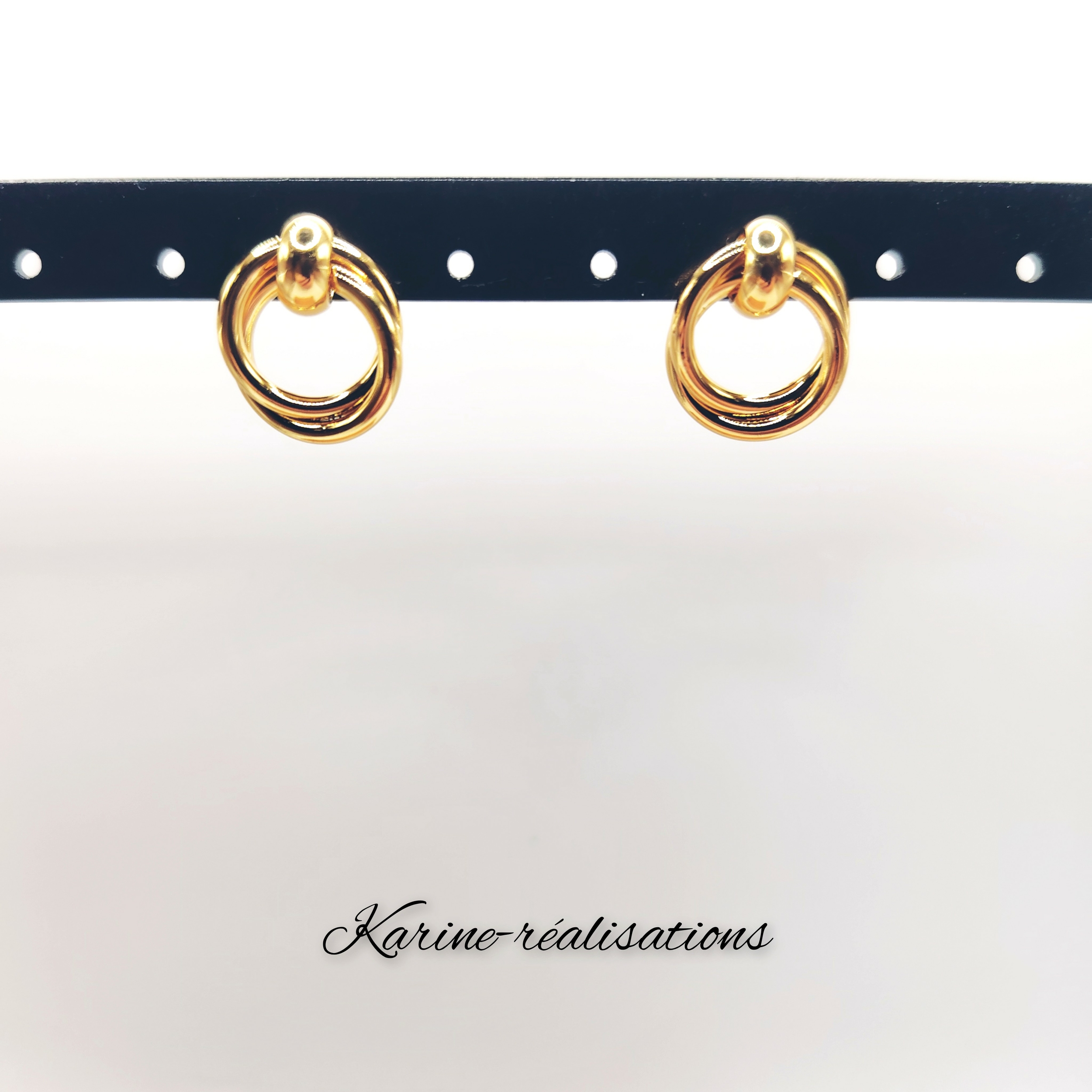 boucles-oreilles-anneaux-entrelaces-acier-inoxydable-304-plaque-or-chic