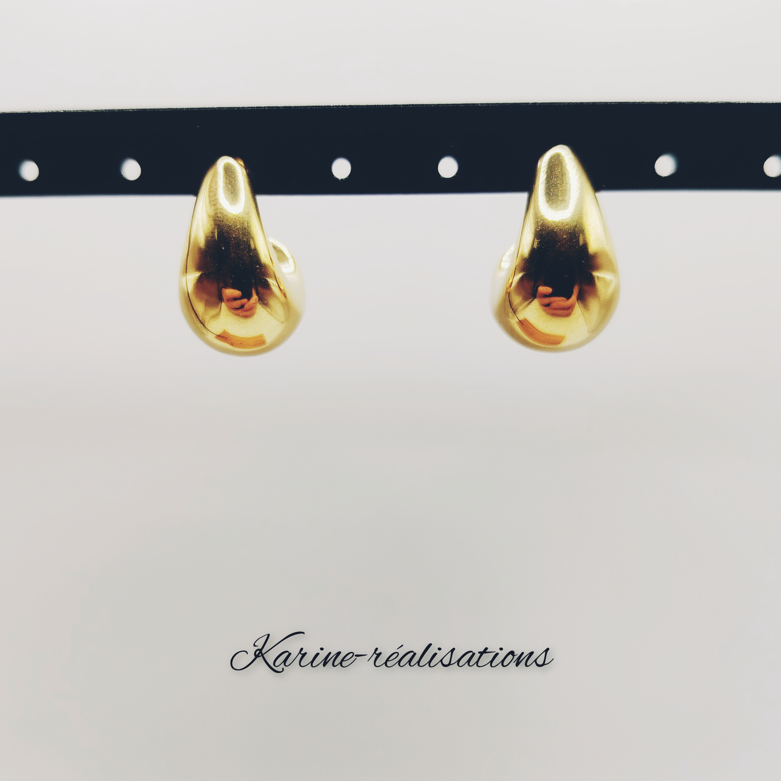 boucles-oreilles-gouttes-bombees-acier-inoxydable-304-plaque-or-kc-25mm