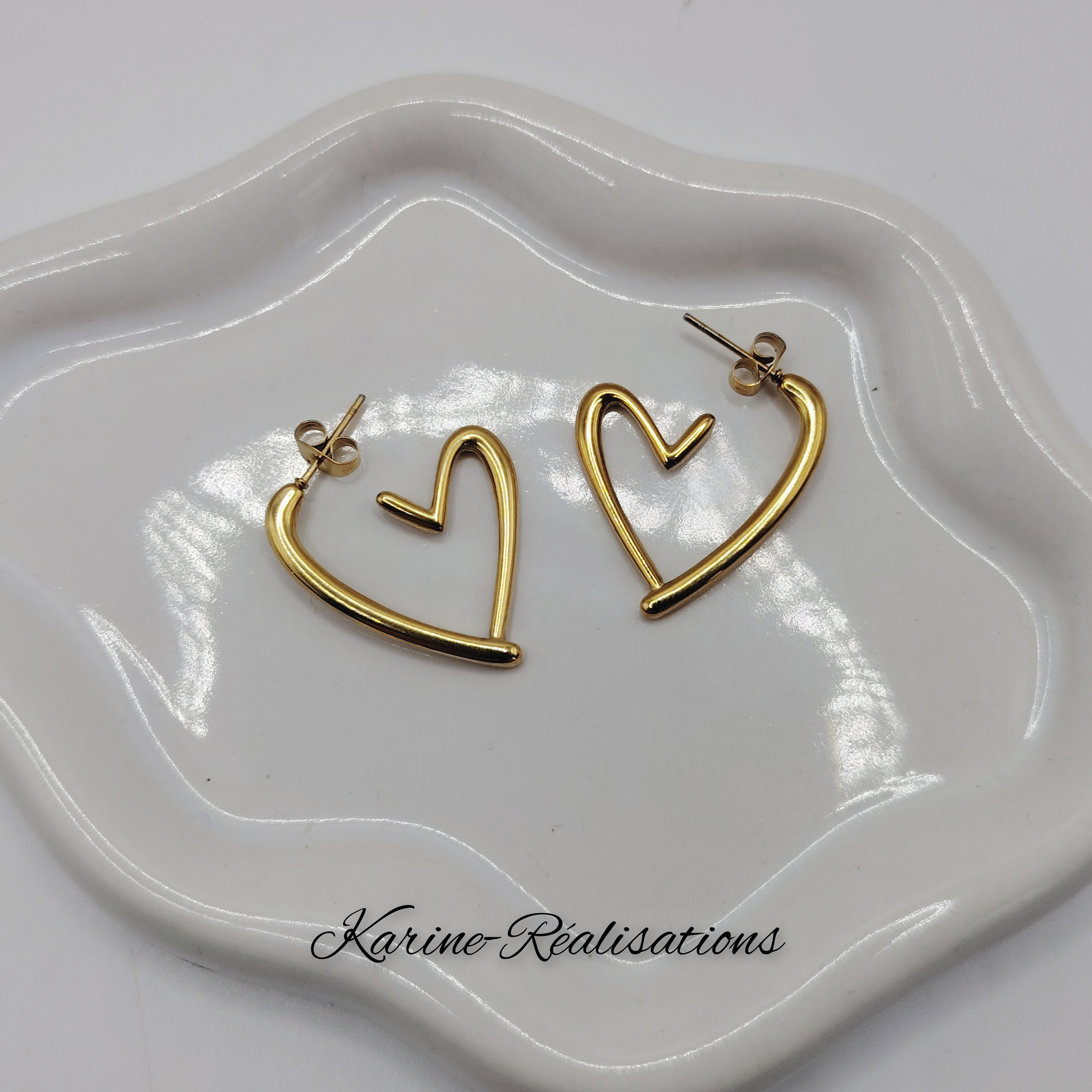 boucles-oreilles-creoles-coeur-graphique-acier-inoxydable-316L-plaque-or-18K1