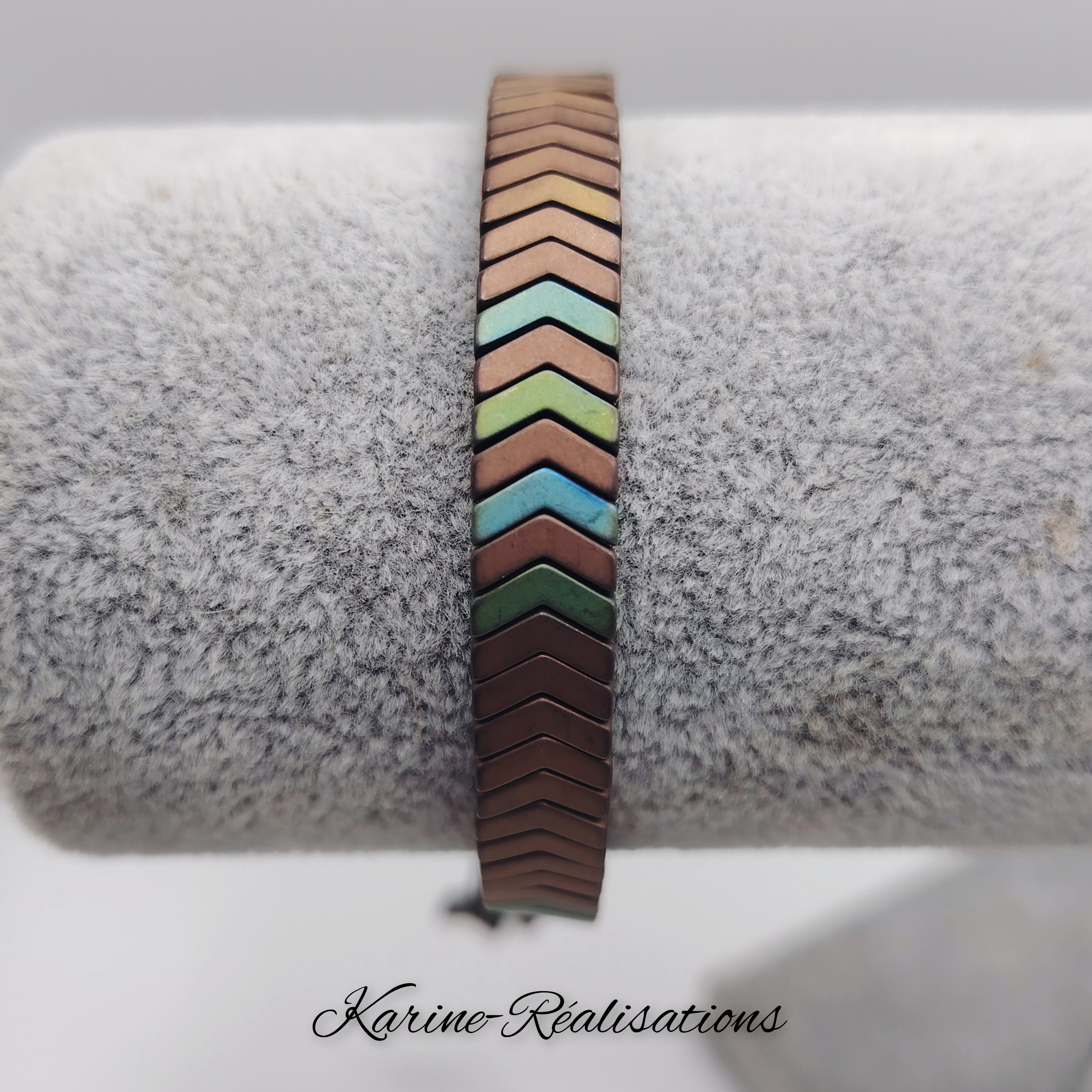 bracelet-homme-hematite-chevrons-cuivre-ajustable-shamballa