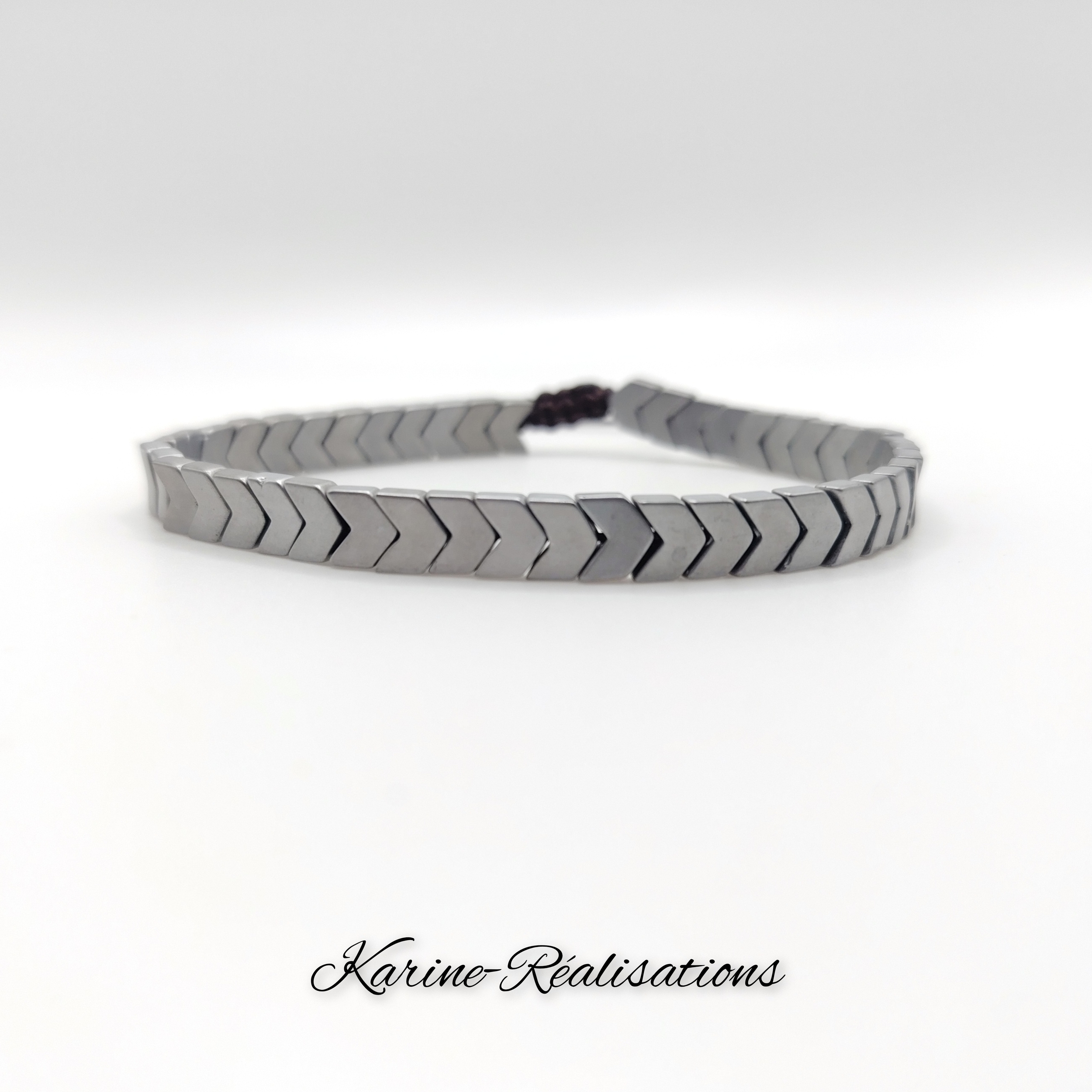 bracelet-homme-hematite-anthracite-argent-ajustable-shamballa