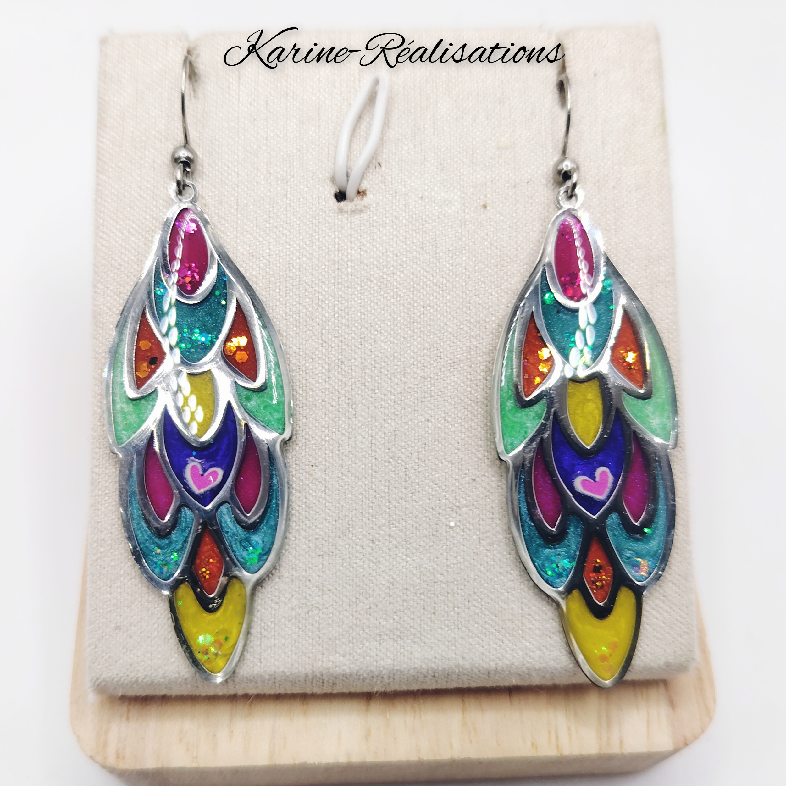Boucles dOreilles Ombrelles Féeriques - Éclats Multicolores