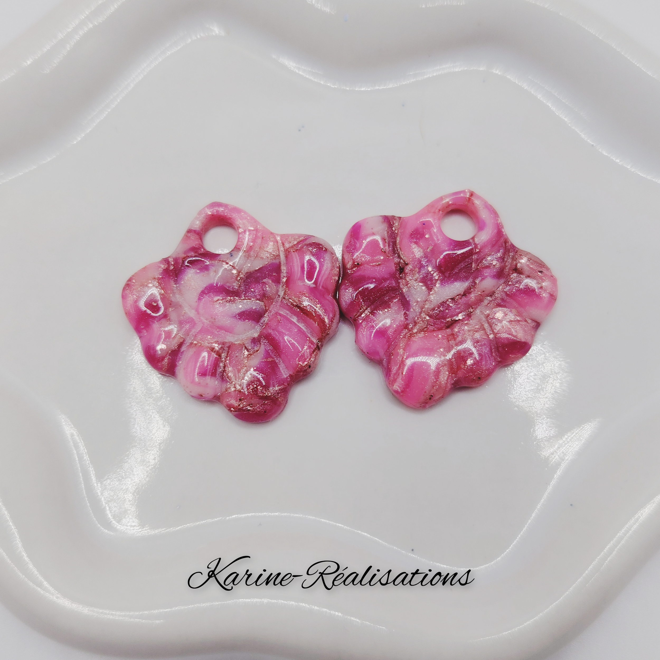 Pampilles Éclat de Framboise – Fleurs Scintillantes Rose et Fuchsia1